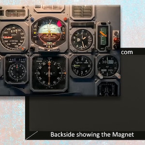 L-1011 Captain Cockpit Panel, Handmade 3.25&quot; x 2.25&quot; Fridge Magnet (PMCT4029)