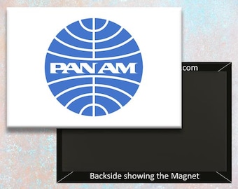 PanAm Airlines Logo Handmade 3.25&quot; x 2.25&quot; Fridge Magnet  (LM14107)