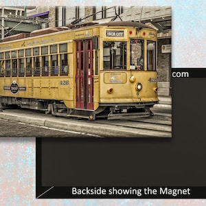 Ybor City Trolley Handmade 3.25&quot; x 2.25&quot; Fridge Magnet (PMD10010)