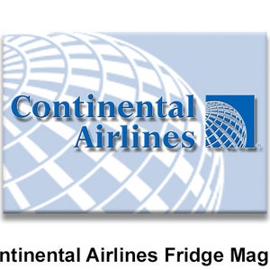 Continental Airlines Logo Kühlschrankmagnet 3,25 &quot;x2,25&quot; Sammlerstücke (LM14006)