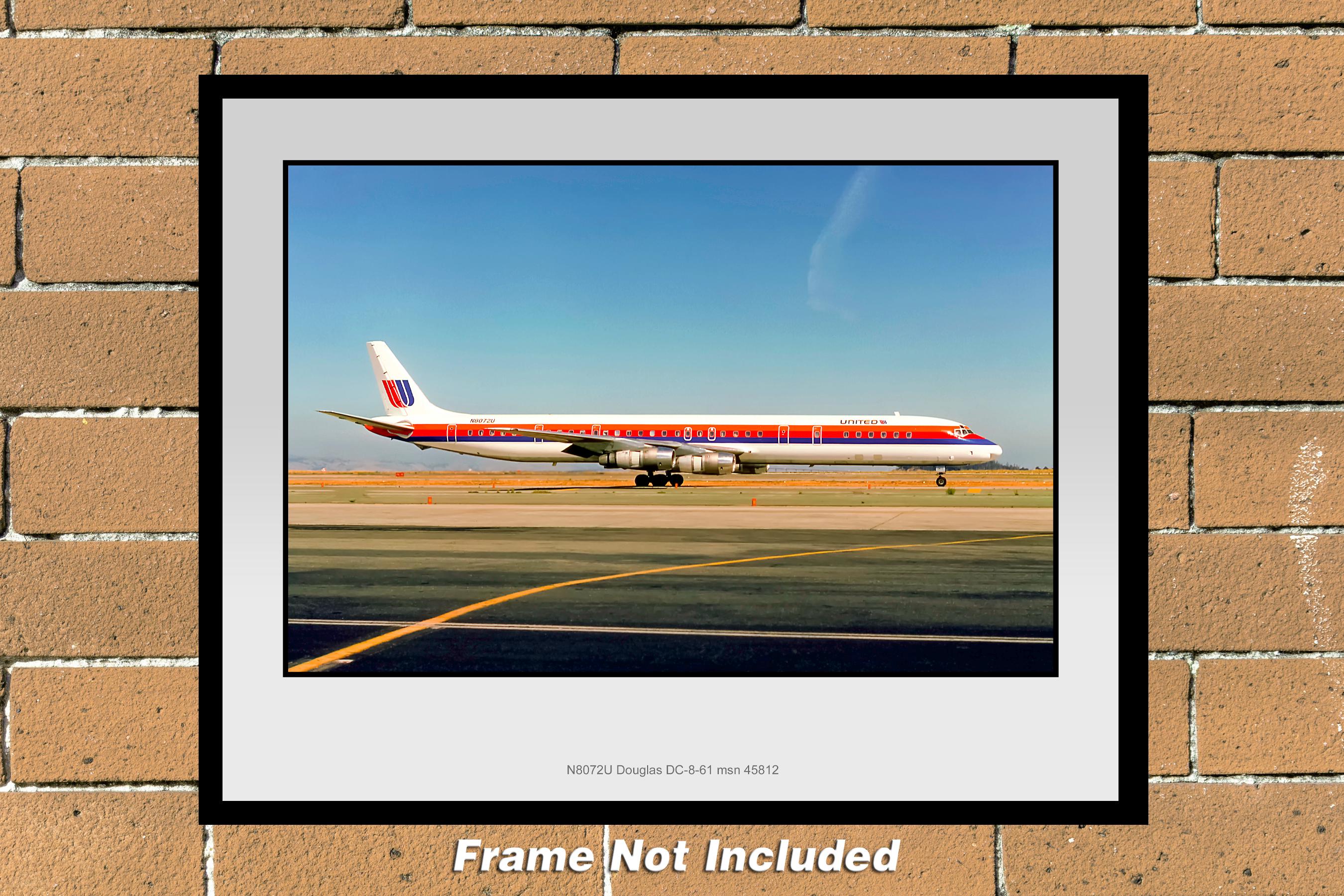 United Airlines DC-8 Photo Poster 11x14 (B002RGAA11X14) - Etsy