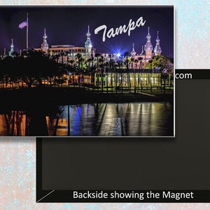 University of Tampa at Night Handmade 3.25&quot; x 2.25&quot; Fridge Magnet  (PMD10019)