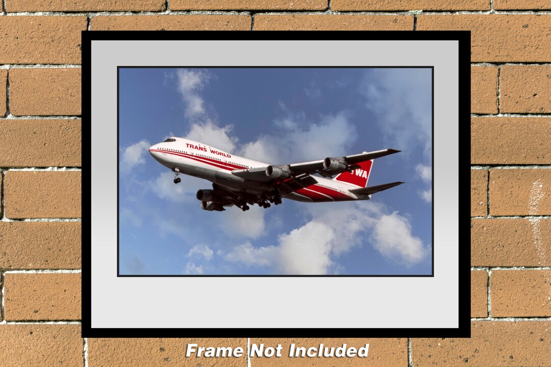 TWA Airlines 1980's Colors Boeing 747-131 11