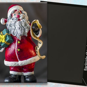Santa Claus with List Handmade 3.25&quot;x2.25&quot; Fridge Magnet (PMH11017)