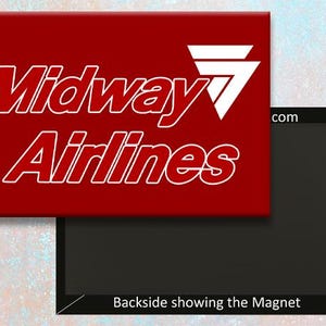 Midway Airlines Logo Fridge Magnet (LM14036)