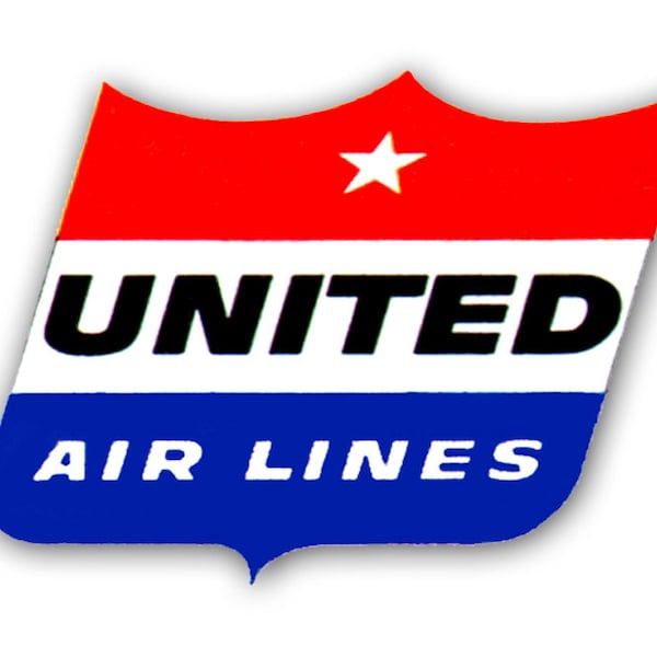 United Airlines Old Logo Fridge Magnet (LM14152)