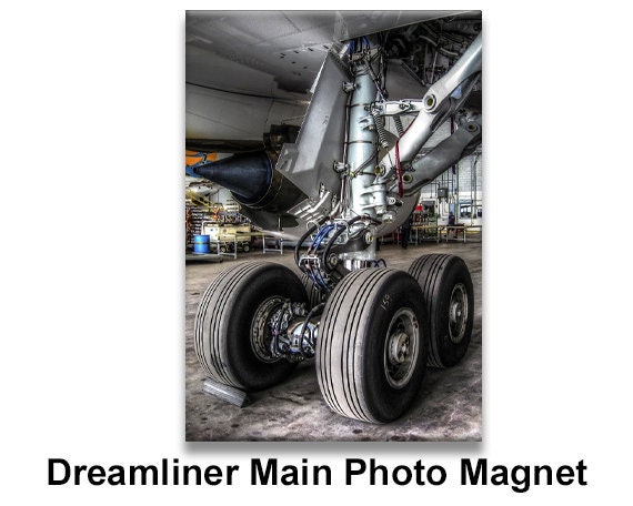 Dreamliner Main Landing Gear Photo Fridge Magnet