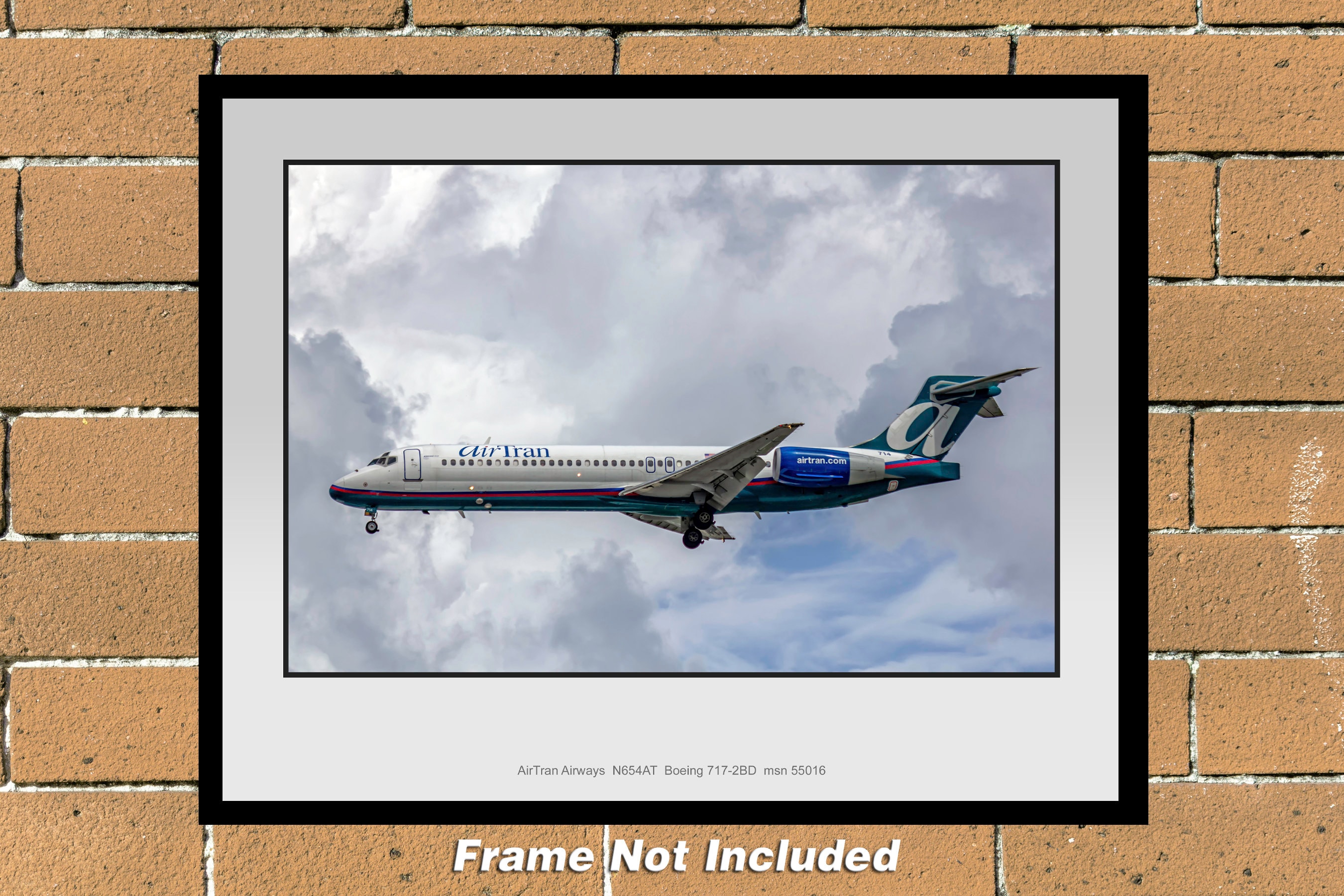 Airtran Airways Boeing 717 in Flight N654AT 11x14 Photograph