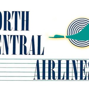 North Central Airlines Logo Handmade 3.25&quot;x2.25&quot; Fridge Magnet (LM14163)