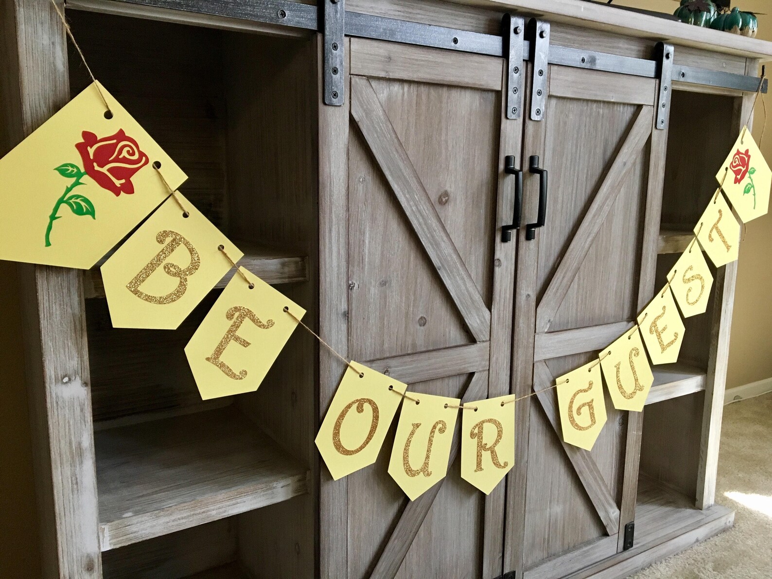 Be Our Guest Banner Etsy