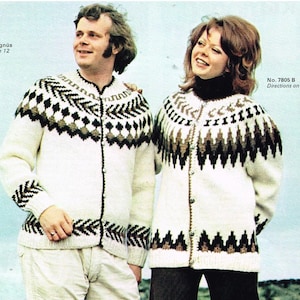 Magnus & Hulda Icelandic Sweaters for Men and Women Vintage Knitting ...