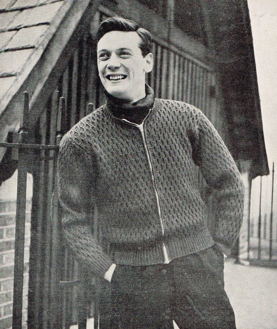 50s Lumber Jacket Vintage Knitting Pattern PDF Etsy