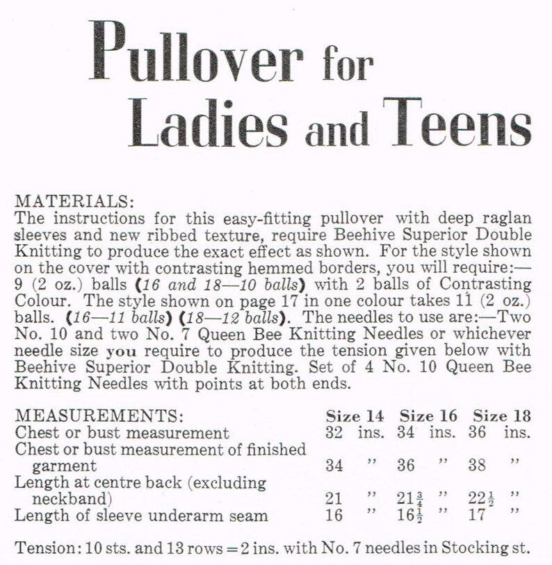 Modèles de tricot des années 50 Pulls pour hommes et femmes Téléchargement PDF Modèles de tricot imprimables Pull Fair Isle des années 1950 image 2