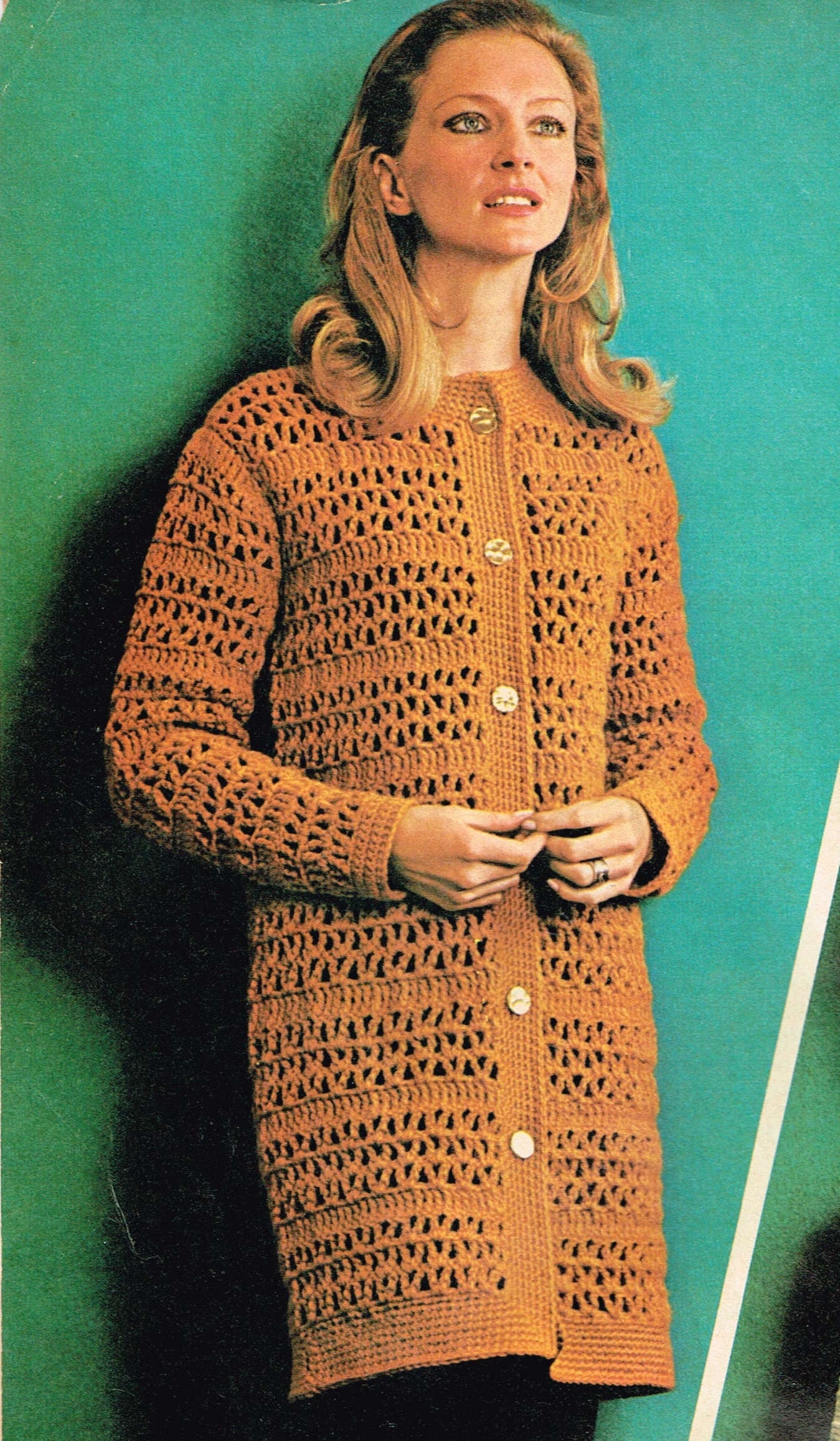 Womens 70s Crochet Pattern Womens 