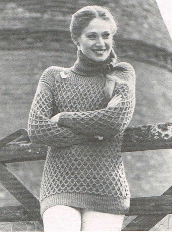 Vintage Woman's Knitting Pattern A 70s Woman's - Etsy Canada