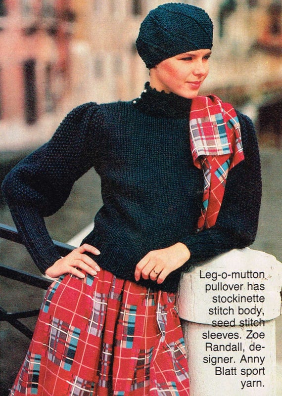 Vintage Woman's Knitting Pattern Mutton 