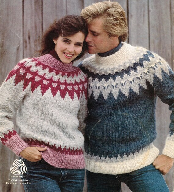 Patterned sweaters sale