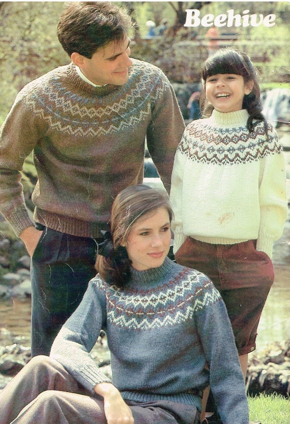 Vintage Knitting Patterns Family Fair 