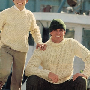 Vintage Knitting Pattern: Men's Shawl Collar Cardigan - PDF download - Printable Knitting Pattern - Retro 80's Sweaters