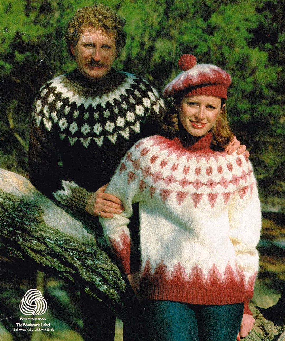 Vintage Knitting Pattern for Women & Men A Pullover in Icelandic Yarn ...