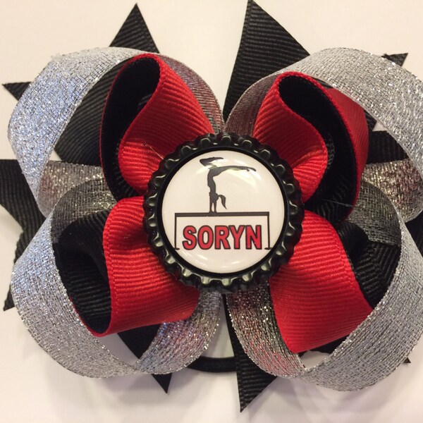 Gymnastics Hair Bow Etsy