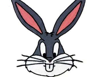 Large Rabbit Embroidered Applique Patch,Embroidered Cartoon Rabbit Patch for Clothing or Dress,Decorative Embroidery Appliques Patches