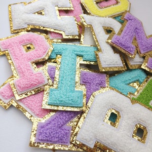 Colorful Embroidered Letter Iron on Applique Patchembroidery - Etsy