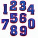 Colorful Embroidered Iron on Numbers Applique Patch,iron on Numerals ...