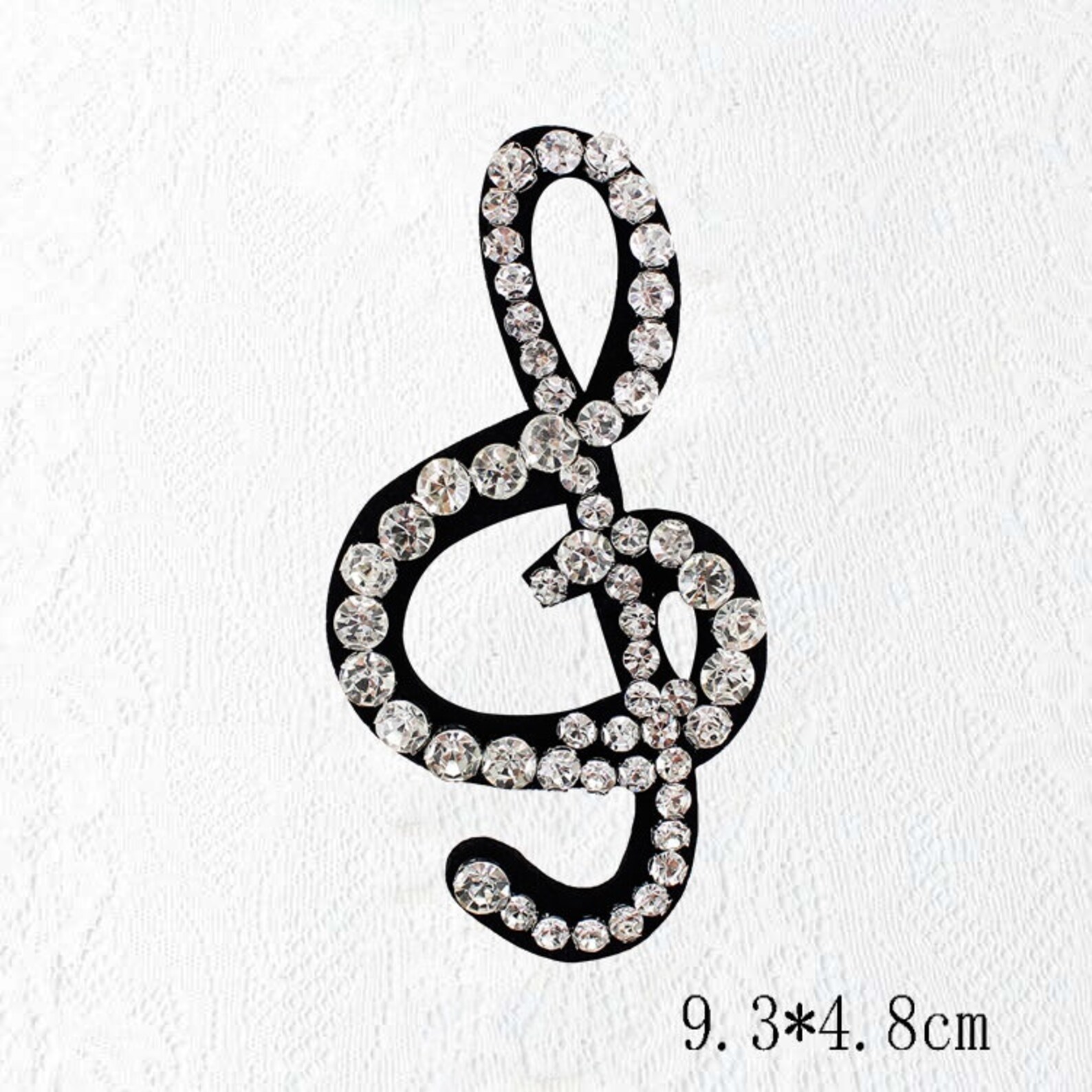 3 Pieces Embroidery Music Note Sequined Beaded Applique Etsy