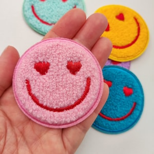 Delicate Smile Embroidered Applique Patch,Embroidery Smiles Patch for Clothing or T-shirt,Decorative Embroidery Appliques Patches
