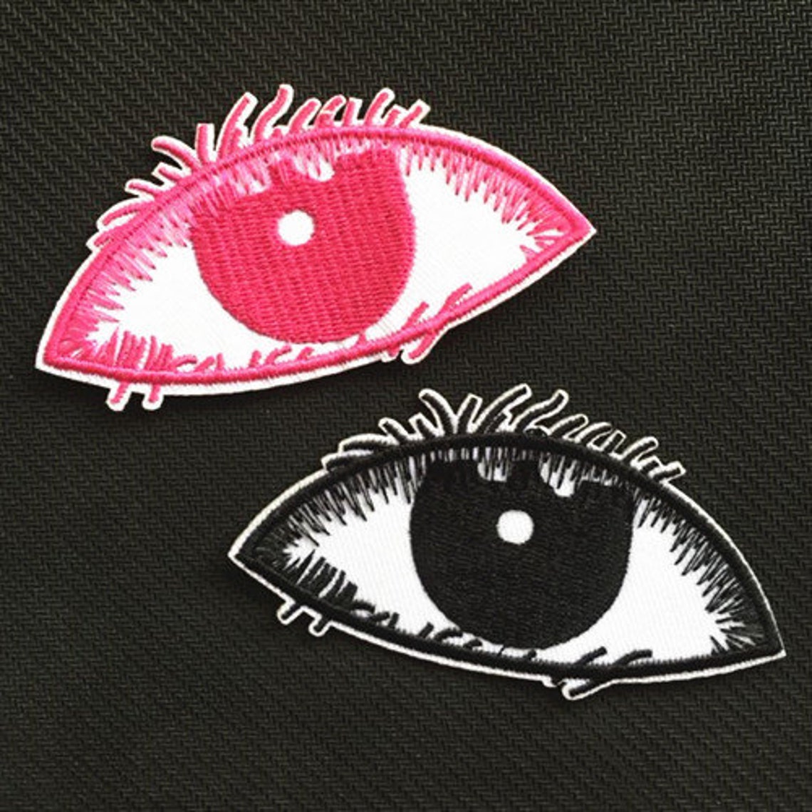 Eye Embroidered Iron on Applique Patchcartoon Iron on Patch Etsy