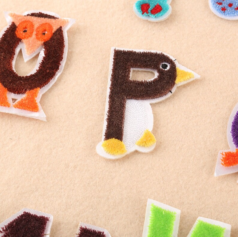 Colorful Embroidered iron on Letters Applique PatchIron On | Etsy