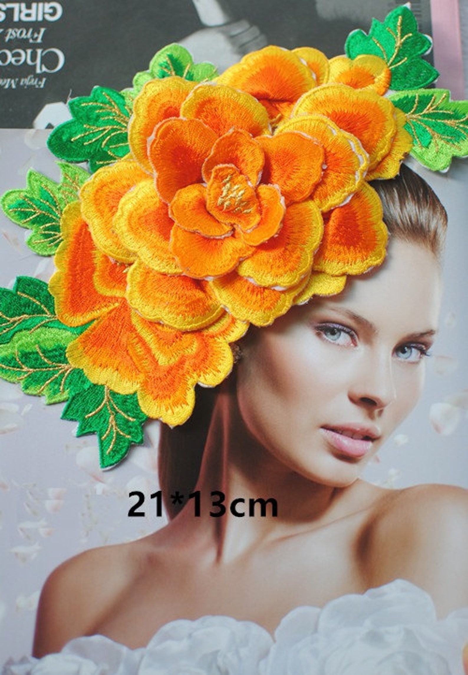 Delicate Embroidered Flower Applique Patchvintage 3D Floral Etsy