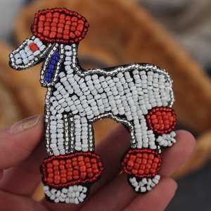 Delicate Embroidery Rhinestone Dog Sequined Applique Patch,Beaded Dog Patch Supplies for Coat,T-Shirt,Costume Decorative Appliques Patches