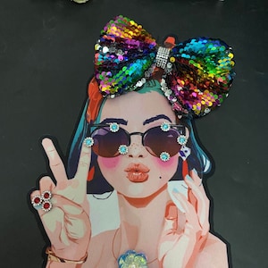 Beauty Embroidery Applique Patch,Embroidered Fashion Girl Patch Supplies for Coat,T-shirt or Jeans Decorative Appliques Patches