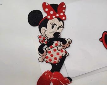 Delicate Cartoon Embroidery Applique Patch,Embroidered Minnie Patch Supplies for Coat,T-Shirt,Jeans,Decorative Appliques Patches