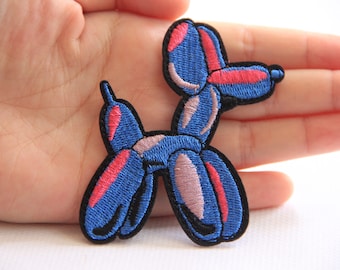 Pet Dog Embroidery Iron On Applique Patch,Embroideried Balloon dog Patch Supplies for Coat,T-Shirt,Jeans,Decorative Iron on Patches