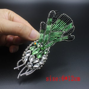 Vagetable Stickerei Strass Pailletten Applikation Patch, Perlen Patch Lieferungen für Mantel, T-Shirt, Kostüm Dekorative Applikation Patches