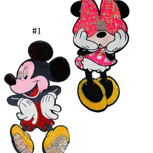 Appliqué met cartoon lovertjes, paillettenpatch, pailletten patch benodigdheden voor jas, T-shirt, kostuum decoratieve pailletten appliqués patches