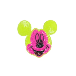Grote cartoon appliqué met lovertjes, paillettenpatch, pailletten Mickey-patch Benodigdheden voor jas, T-shirt, kostuum decoratieve applicaties patches