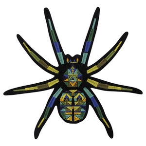 Large Spider Embroidery Applique Patch,Embroidered Spider Patch Supplies for Coat,T-shirt or Jeans Decorative Appliques Patches