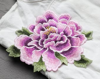 Delicate Embroidered Flower Applique Patch,Vintage Floral Accessories Patch for Clothing or Dress,Decoration Embroidery Appliques (6 colors)