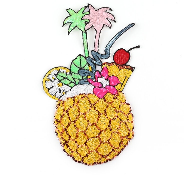 Fruit Ninja Pineapple machine embroidery design fill stitch -  Portugal