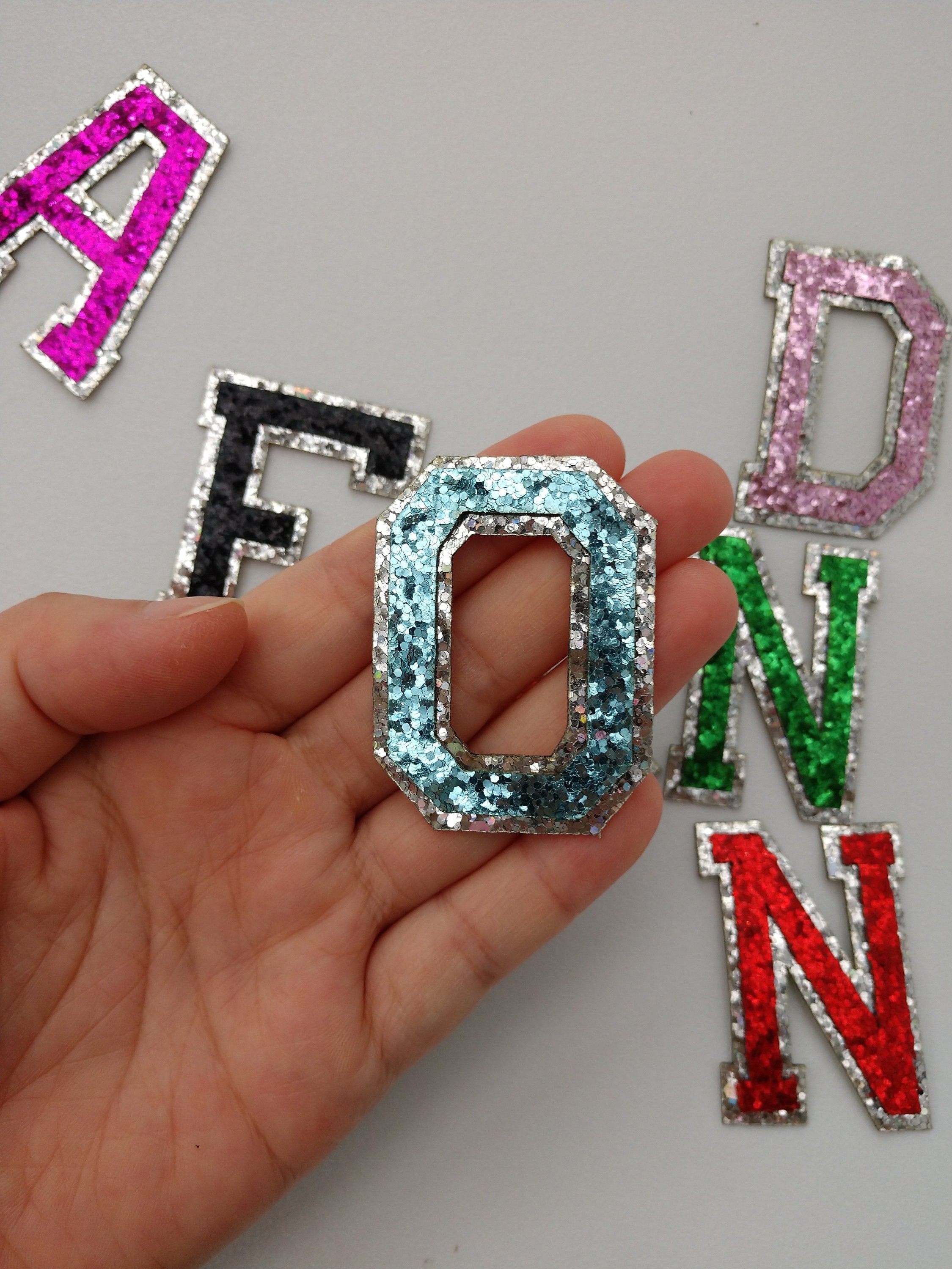 Bunter Buchstabe Pailletten Aufnäher AufnäherPailletten | Etsy