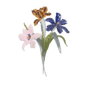 Parche de aplique con lentejuelas de flores, parches de flores con lentejuelas, suministros de parches de lentejuelas florales vintage para camisetas, jeans, apliques decorativos para vestidos