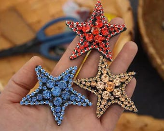 Écusson appliqué à paillettes et strass, broderie délicate, fournitures pour écusson étoile perlé pour manteau, t-shirt, écussons appliqués décoratifs pour déguisements