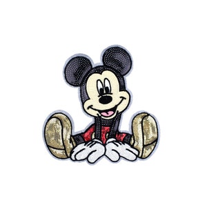 Parche de Mickey Mouse, parche de costura de disney, parches de tela  bordados DIY para chaqueta de mezclilla, parches para jeans, parche de  mickey para decoración de ropa -  España