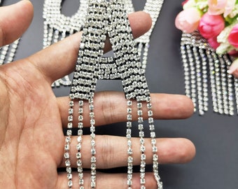 Diamond Tassel letter Embroidery Iron on Applique Patch,Rhinestone Alphabet Supplies for Coat,T-Shirt,Clothing Iron on Appliques Patches