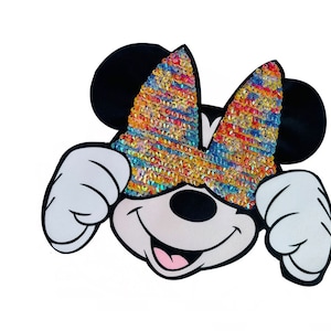 Cartoon Sequined Applique Patch,Paillette Patch,Sequins Patch Supplies for Coat,T-Shirt,Costume Decorative Sequin Appliques Patches