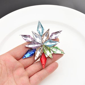 Colorful Star Embroidery Beaded Applique Patch,Rhinestone Star Patch Supplies for Coat,T-Shirt,Costume Decorative Appliques Patches